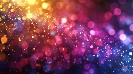 Abstract Colorful Bokeh Lights Background