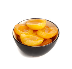 Canned Peaches, Apricot Halves in Syrup, Yellow Fruit Dessert, Tinned Nectarine Compote