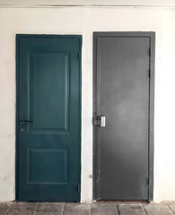 grey door