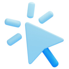 PNG 3D Pointer icon isolated on a white background