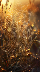 Delicate spider web