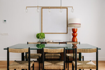 dining table of modern design home