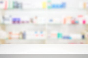 Pharmacy drugstore background concept.