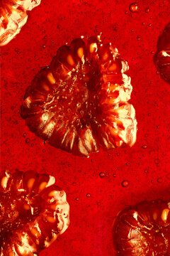 Delicious  close up of raspberry marmelade.