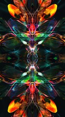 "Mesmerizing Mirror Reflection Patterns in Vibrant Colors"
