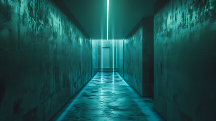 A long dark corridor