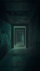 A long dark corridor