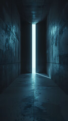 A long dark corridor