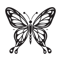 Butterfly vector silhouette