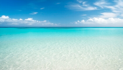 南国の透き通った海の景色