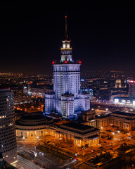 Obraz premium Palac Kultury i Nauki w Warszawie