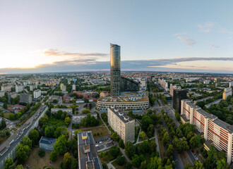 Panorama miasta Wroclaw Polska