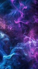 Fototapeta premium Psychedelic Rainbow Smoke Dance in the Wind