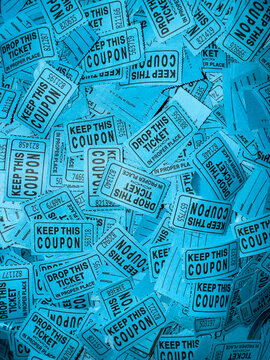 Raffle coupon ticket background