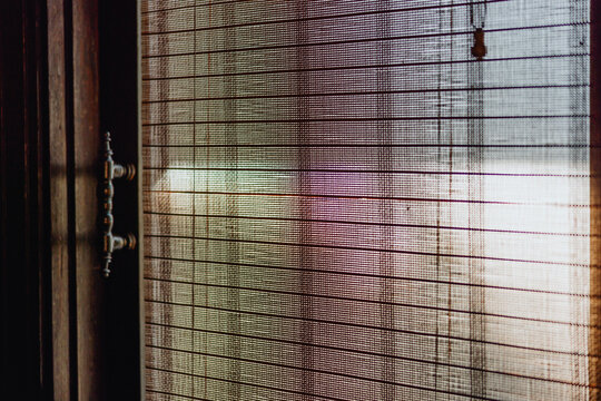 Textured Window Blinds with Soft Light