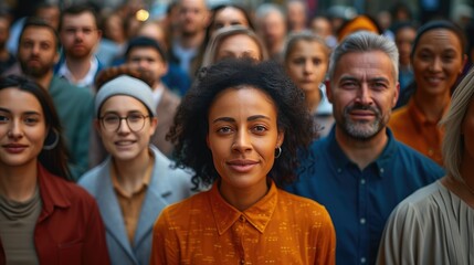 Obraz premium Happiness in Diversity: Urban Gathering