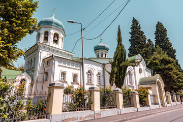 Russian Orthodox Church of Alexander Nevskiy on Marjanishvili Street, Tbilisi, Georgia