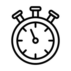 Stopwatch Vector Flat Icon Design