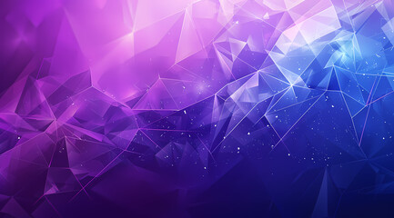 Abstract Purple Background with Polygonal Shapes