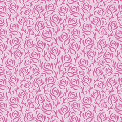 Floral art seamless vector pattern. 