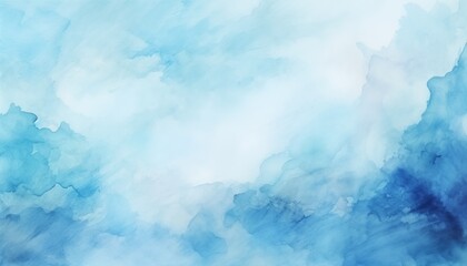 Fototapeta premium blue sky watercolor background