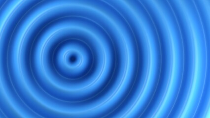 wave propagation surface template 3d illustration. Can be used to represent sound waves frequency, hypnotic fluid animation or concentric rings