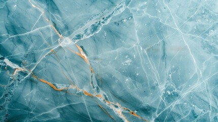 A blue and gold marble wall with a pattern of lines