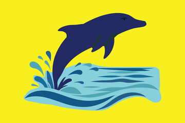 dolphin jumping out of water © Sanjoy