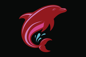 Dolphin Design illustration vector silhouette
