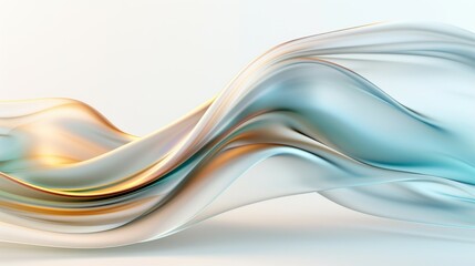 Obraz premium A long, curvy line of blue and white colors