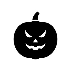 Helloween pumpkin icon with simple and modern design