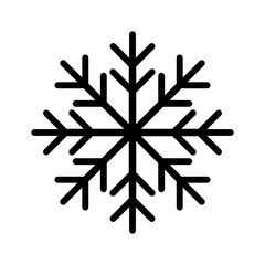 Snowflake icon with a simple and modern design with a Christmas theme