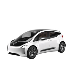 Obraz premium Electric Vehicle (EV) Concept - Isolated on Transparent or White Background