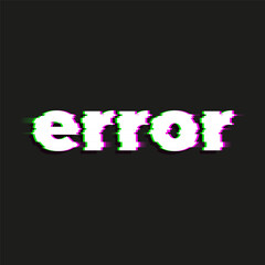 vector graphics, glitch effect, error