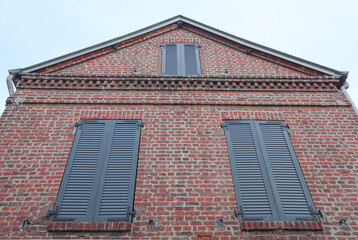 Traditional french brick house