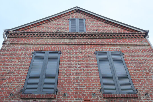 Traditional french brick house