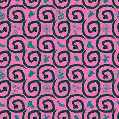 Cartoon animals seamless snake pattern for wrapping and kids new 2025 year