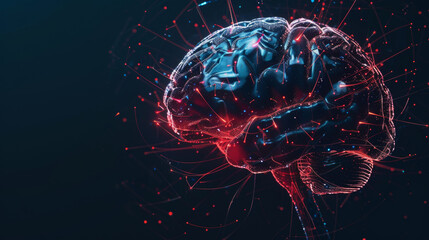 A futuristic bio lab featuring a brain hologram showcasing AI's advanced potential to enhance scalability, integration, and security across time and technologies for transformative business applicatio