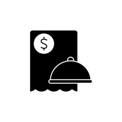 Fototapeta premium receipt concept line icon. Simple element illustration. receipt concept outline symbol design.