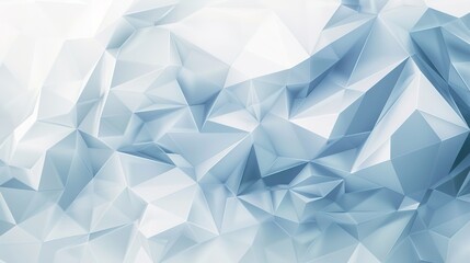 Futuristic Polygonal Design for Corporate Presentations in Cool Blues and Grays