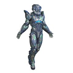 男性サイボーグ　3DCGレンダリング