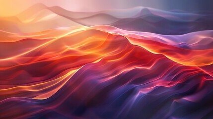 Obraz premium Flowing Light and Shadow Waves - Abstract Background for Website Headers and Promotional Banners