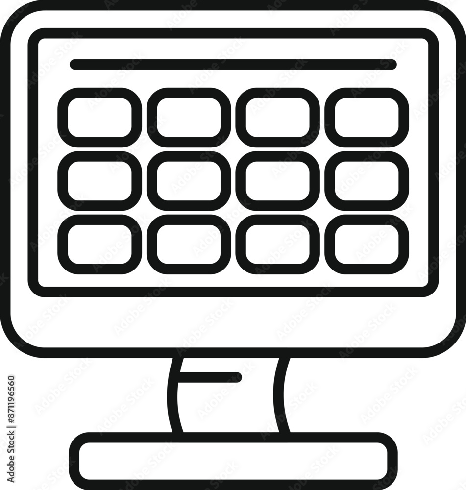 Poster online calendar schedule is displaying upcoming appointment dates on a computer screen