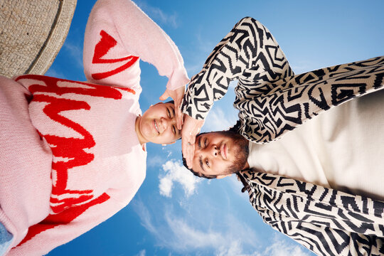 Man and woman looking at the camera