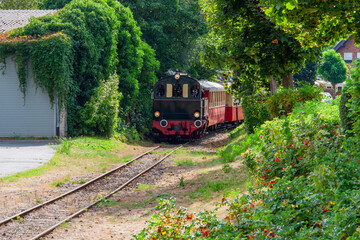 Obraz premium Zug mit Dampflok im Brohltal