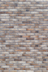 Brown and Gray Brick Wall Background, Vertical Shot
