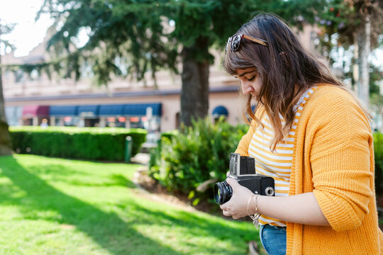 Old camera photographer
