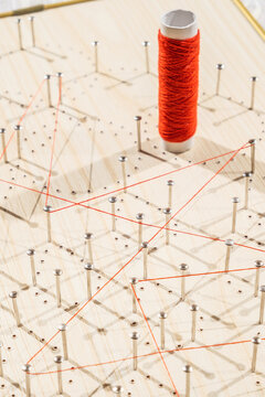 Curve stitching art