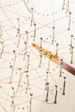 string art and painting.