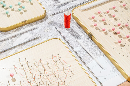 Curve stitch and painting